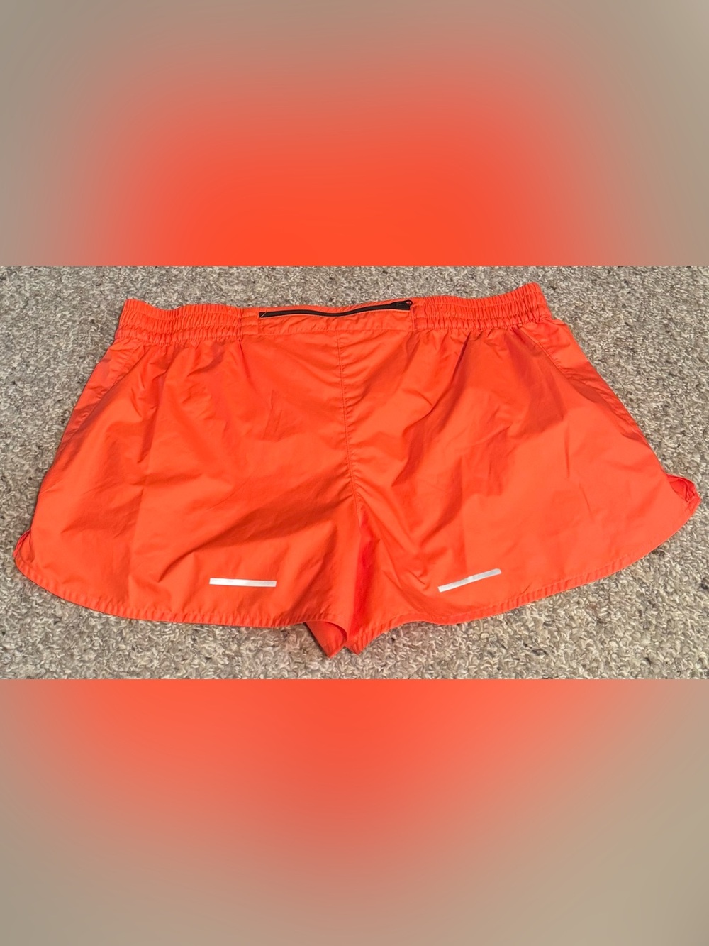 The North Face Radiant Orange Limitless Run Shorts - Picture 2 of 6